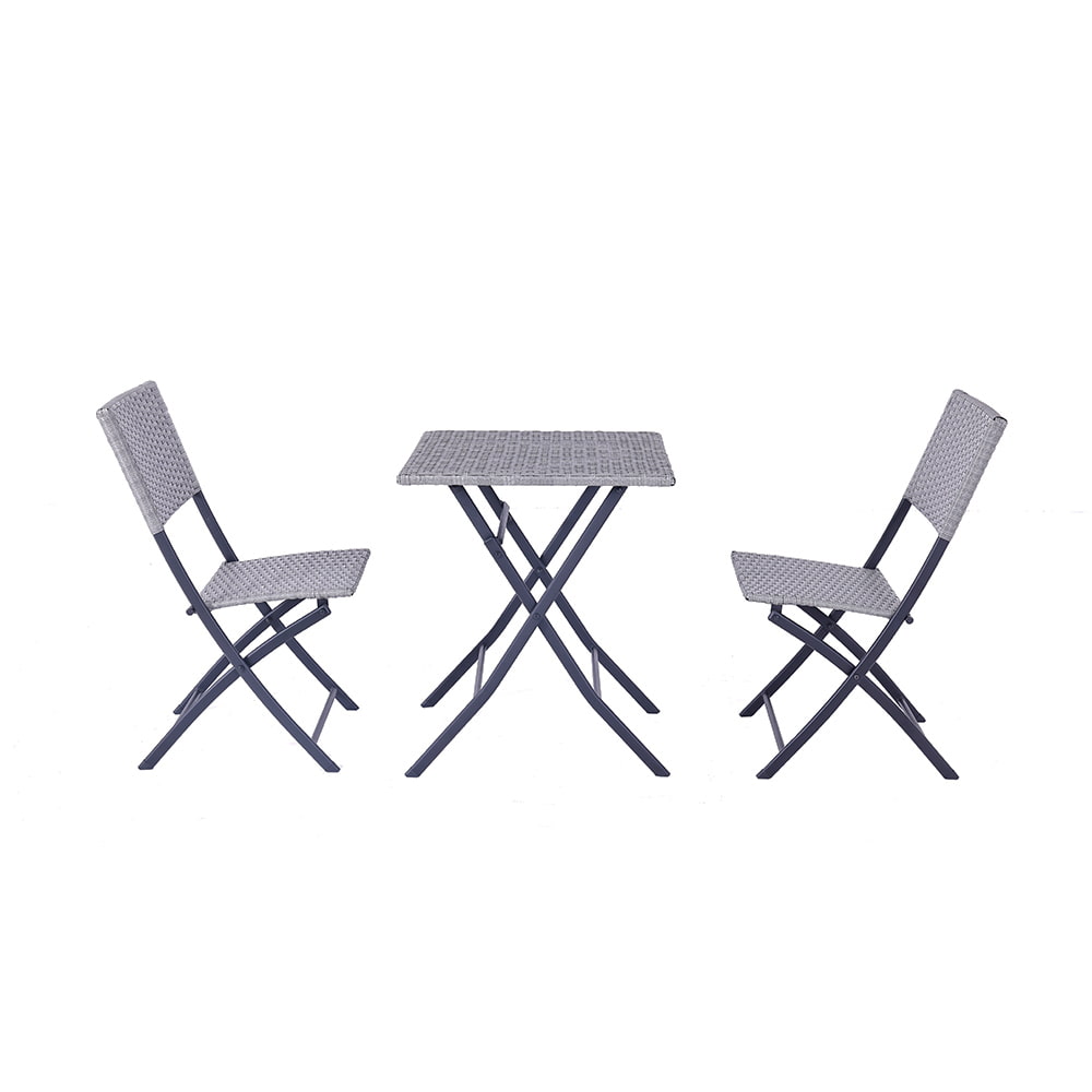 WYHS-T219 3-Piece  Folding Dinning Chairs with a Detachable Table.